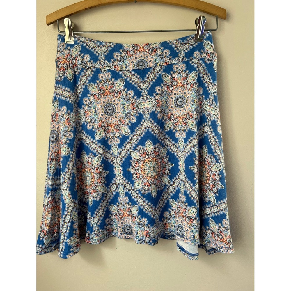 ReneeC  Medallion Print Layered Skirt Women's S P Indie Sleeze‎ Festival Boho